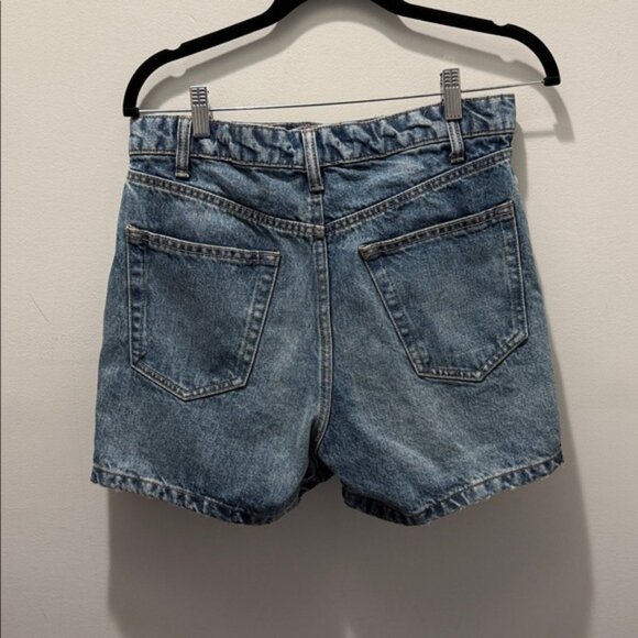 Zara Indigo Denim high rise shorts - Picture 2 of 5